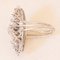 Vintage 18k White Gold Ring with Diamonds, 1960s, Image 7