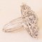 Vintage 18k White Gold Ring with Diamonds, 1960s, Image 1