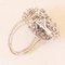 Vintage 18k White Gold Ring with Diamonds, 1960s 10