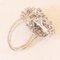 Vintage 18k White Gold Ring with Diamonds, 1960s, Image 10