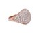 Modern 18 Karat Rose Gold & Diamond Ring 1