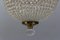 Empire Czech Crystal Beaded Dome Chandelier, 1950s 9
