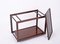 Italian Serving Bar Cart in Teak and Metal by Frattini for Cassina, 1950 5