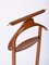 Mid-Century Italian Valet Stand in Beechwood and Brass by Fratelli Reguitti, 1960s, Image 8