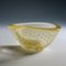 Italienische Vintage Art Glasschale mit Goldfolie von Barovier für Erco, 1950er 6