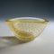 Italienische Vintage Art Glasschale mit Goldfolie von Barovier für Erco, 1950er 2