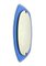 Mid-Century Wall Mirror in Blue Glass attributed to Veca, Italy, 1970s 9