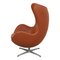 Egg Chair in Walnut Nevada Aniline Leather by Arne Jacobsen for Fritz Hansen, Image 4