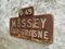 Vintage French Place Name Sign Messey-Sur-Grosne 2