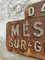 Vintage French Place Name Sign Messey-Sur-Grosne 9