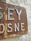 Vintage French Place Name Sign Messey-Sur-Grosne 7