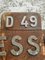 Vintage French Place Name Sign Messey-Sur-Grosne 5