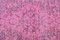 Fuchisia Pink Oushak Handgefertigter Teppich 6