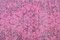 Tappeto rosa fuchisia Oushak fatto a mano, Immagine 6