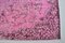 Fuchisia Pink Oushak Handgefertigter Teppich 7