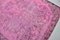 Tapis fait main Oushak rose fushia 5