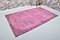 Fuchisia Pink Oushak Handgefertigter Teppich 2
