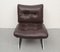 Flat Steel and Leather Chair, 1970s, Image 9