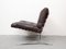 Flat Steel and Leather Chair, 1970s 3