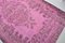Tribal Turkish Fuchsia Pink Wool Rug, Image 4