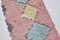 Tappeto Runner in lana rosa con decoro marocchino, Immagine 3