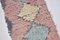 Moroccan Decor Hallway Pink Wool Runner Rug, Image 4