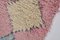 Alfombra de pasillo de lana rosa con decoración marroquí, Imagen 6