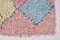 Tappeto rosa in lana con decoro Marocco, annodato a mano, Immagine 8