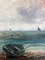 Samuel Bough, Lavandière et barque au bord de l'eau, 1855, Oil on Wood, Framed 5
