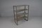 Industrial Art Deco Metal Shelf, 1950s 1