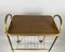 Small Vintage Wooden and Brass Tea Trolley, 1960s, Image 4