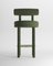 Collector Moca Bar Chair in Boucle Green by Studio Rig 1