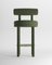 Collector Moca Bar Chair in Boucle Green by Studio Rig, Image 1