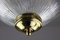 Brass and Crystal Glass Chandelier In the Shape of a Traffic Light, 1970s, Image 12