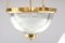 Brass and Crystal Glass Chandelier In the Shape of a Traffic Light, 1970s 6