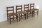 Vintage Bohemian Dining Room Chairs, 1950s, Set of 4 1