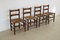 Vintage Bohemian Dining Room Chairs, 1950s, Set of 4, Image 1