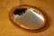 Espejo ovalado vintage de ratán y bambú, años 60, Imagen 4