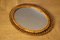 Vintage Rattan and Bamboo Oval Mirror, 1960s 6