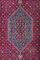 Geometric Bijar Dark Red Rug with Border and Medallion, Image 2