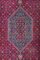 Tappeto geometrico Bijar rosso scuro con bordo e medaglione, Immagine 2
