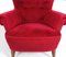 Red Velvet Armchair by Theo Ruth for Artifort, 1950s 6