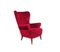 Red Velvet Armchair by Theo Ruth for Artifort, 1950s, Image 1