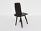 Brutalism Swiss Wood Table and Chairs, Swiss Alps, Set of 7 8