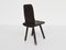 Brutalism Swiss Wood Table and Chairs, Swiss Alps, Set of 7, Image 8