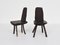 Brutalism Swiss Wood Table and Chairs, Swiss Alps, Set of 7 5