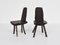 Brutalism Swiss Wood Table and Chairs, Swiss Alps, Set of 7, Image 5