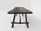 Brutalism Swiss Wood Table and Chairs, Swiss Alps, Set of 7, Image 11