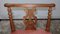 Small Bench with Walnut Wheelchanders, 1800s 7