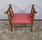 Petit Banc avec Wheelchanders en Noyer, 1800s 2